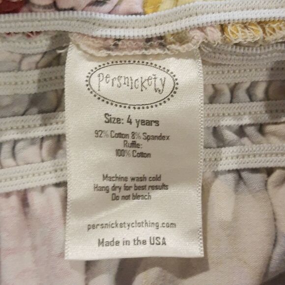 Persnickety Bloomer Toddler Bottoms Pants with Ruffles Floral Size 4 years - Picture 4 of 5